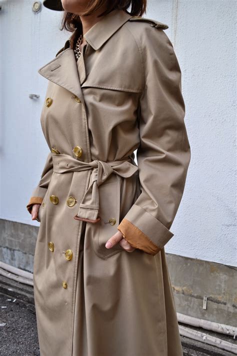 womens vintage burberry trench coat|Burberry trench second hand.